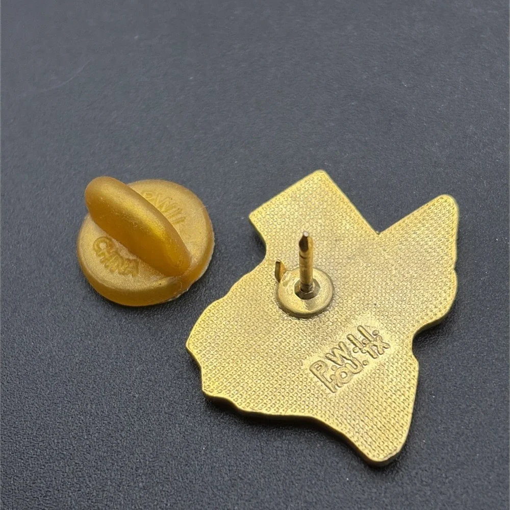 Texas Lone‎ Star State Outline Longhorn Lapel Hat Pin
